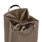 Cesto de Roupa Suja Versa Bege Alumínio Polipropileno EVA 36 X 55 X 30 CM Casa | Jardim - nacloset 2