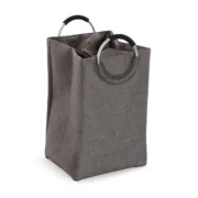 Cesto de Roupa Suja Versa Cinzento Alumínio Polipropileno EVA 36 X 55 X 30 CM Casa | Jardim - nacloset