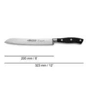 Faca para Pão Arcos serie riviera Aço 20 cm Cozinha | Gourmet - nacloset 2