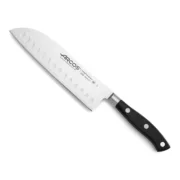 Faca Santoku Arcos serie riviera Preto Aço Polioximetileno 18 cm Cozinha | Gourmet - nacloset