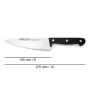 Faca de Cozinha Arcos serie universal Preto Aço 15,5 cm 6″ Cozinha | Gourmet - nacloset 2