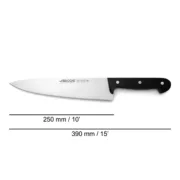 Faca de Cozinha Arcos serie universal Preto Aço 25 cm Cozinha | Gourmet - nacloset 2