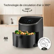 Fritadeira de Ar UFESA SPARROW Preto 6 L Cozinha | Gourmet - nacloset 2