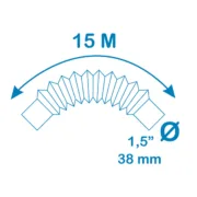 Mangueira EDM 81018 Azul 15 m Ø 3,8 cm Ø 38 mm Casa | Jardim - nacloset 2
