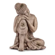 Figura decorativa para jardim Buda Cinzento Poliresina (34,5 x 54,5 x 31 cm) Casa | Jardim - nacloset