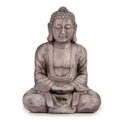 Figura decorativa para jardim Buda Cinzento Poliresina (25 x 57 x 42,5 cm) Casa | Jardim - nacloset