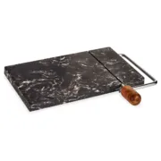 Tábua de corte Preto Acácia Mármore (15 x 1,5 x 22 cm) Cozinha | Gourmet - nacloset