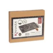 Tábua de corte Preto Acácia Mármore (15 x 1,5 x 22 cm) Cozinha | Gourmet - nacloset 2