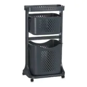 Carrinho de roupa Antracite Polipropileno (33 x 81 x 44 cm) Casa | Jardim - nacloset