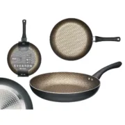 Frigideira antiaderente Kinvara 12 Preto Alumínio Baquelite 28 cm Indução Cozinha | Gourmet - nacloset 2