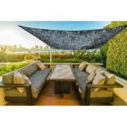 Toldo de Sombreamento Retangular Faura Preto 3 x 4 m Reversível Camuflagem Casa | Jardim - nacloset