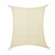 Toldo de Sombreamento Retangular Faura Bege 4 x 6 m Retangular Casa | Jardim - nacloset