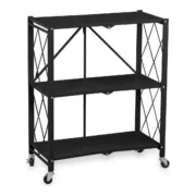 Sapateira Confortime Preto Metal (70 x 34 x 87 cm) Casa | Jardim - nacloset