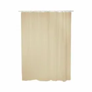 Cortina de Duche Exma basic Bege PVC 140 x 180 cm Banho - nacloset