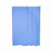 Cortina de Duche Exma Azul PVC 140 x 180 cm Banho - nacloset