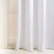 Cortina de Duche Exma Branco PVC 180 x 180 cm Banho - nacloset 2