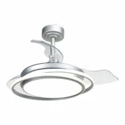 Ventilador de Teto CristalRecord Prateado 40 W Ø 40 cm Ar condicionado e ventiladores - nacloset 2