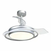 Ventilador de Teto CristalRecord Prateado 35 W (3000 K) (4000 K) Ar condicionado e ventiladores - nacloset