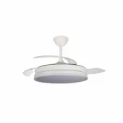 Ventilador de Teto CristalRecord SUPERECO RETRAC 45W MD Transparente Ar condicionado e ventiladores - nacloset