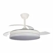 Ventilador de Teto CristalRecord SUPERECO RETRAC 45W MD Transparente Ar condicionado e ventiladores - nacloset 2