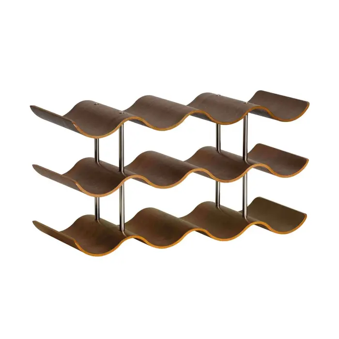 Suporte para garrafas Andrea House Nogueira 42 x 16 x 23 cm Cozinha | Gourmet - nacloset 2