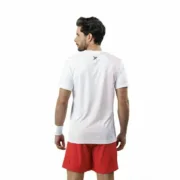Camisola de Manga Curta Homem Drop Shot Airam JMD Branco Moda | Acessórios - nacloset 2