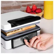 Máquina para Waffles Cecotec Gofrestone Double 1200W Confeitaria - nacloset