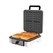 Máquina para Waffles Cecotec Fun Gofrestone 4Inox 1200 W Confeitaria - nacloset