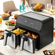 Fritadeira de Ar InnovaGoods   Preto 3400 W 8 L Aço inoxidável (Recondicionado A) Cozinha | Gourmet - nacloset 2