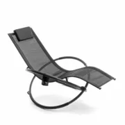 Espreguiçadeira de Balouço Orbital Rebatível InnovaGoods Rockorb Preto (Recondicionado B) Casa | Jardim - nacloset