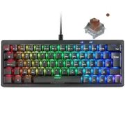 Teclado Gaming Mars Gaming MKMINIPROBRES Preto Qwerty US Informática | Gaming - nacloset 2