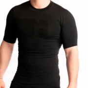 Camisola de Manga Curta Homem Hanker Preto Desporto | Lazer - nacloset