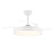 Ventilador de Teto CristalRecord EVO RETRAC Transparente 72 W Ar condicionado e ventiladores - nacloset 2