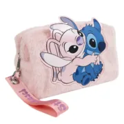 Nécessaire de Viagem Stitch Cor de Rosa 100 % poliéster 17,5 x 10 x 9 cm Desporto | Lazer - nacloset