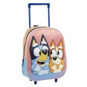 Mochila Escolar 3D com Rodas Bluey Cor de Rosa 25,0 x 31,0 x 10,0 cm Jogos | Disfarces - nacloset