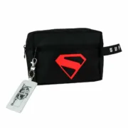 Nécessaire Infantil Superman Preto 100 % Poliuretano Moderno 22 x 16 x 0,8 cm Desporto | Lazer - nacloset