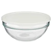 Lancheira Redonda com Tampa Chefs Branco 1,135 L 17,2 x 7,6 x 17,2 cm (4 Unidades) A Preço de Revenda - nacloset 2