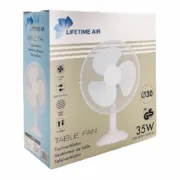 Ventilador de Mesa Lifetime Branco 35 W 34 x 23,5 x 46 cm Ar condicionado e ventiladores - nacloset