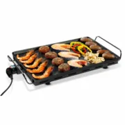 Churrasqueira de pedra Princess Table Grill Alumínio 36 x 60 cm Preto Chapas e grelhadores - nacloset
