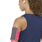 Bracelete Desportiva com Saída para Auriculares Asics MP3 Arm Tube Cor de Rosa Acessórios de running e atletismo - nacloset