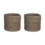 Cesto Mica Decorations Atlantic Castanho vime (16 x 16 cm) 16 x 16 Casa | Jardim - nacloset 2