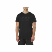 Camisola de Manga Curta Homem Asics GRAPHIC SS TOP Preto (USA) Desporto | Lazer - nacloset