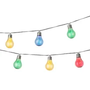 Grinalda de Luzes LED Lumineo Preto Multicolor Branco quente 4,5 m LED RGB 10 Casa | Jardim - nacloset