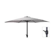 Parasol EDM Têxtil Cinzento claro Ferro Casa | Jardim - nacloset 2