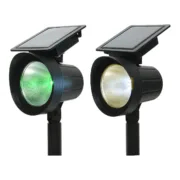 Conjunto de estacas solares de jardim Lumineo 25 lm 13 x 11 x 42,5 cm Solar Projector LED RGB Casa | Jardim - nacloset