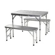 Conjunto de mesa com 2 cadeiras Redcliffs 90 x 60 x 70 cm Cinzento (3 Peças) Casa | Jardim - nacloset