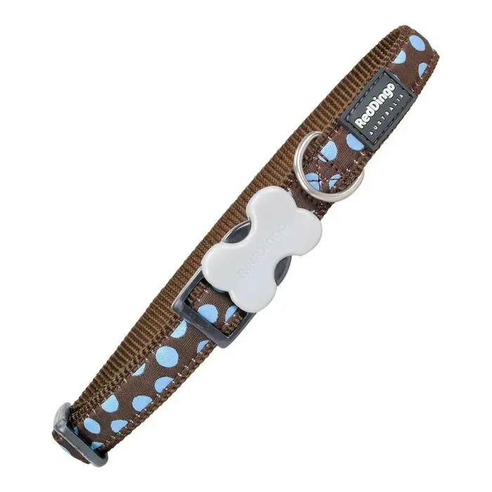 Coleira para Cães Red Dingo Lunares (2,5 x 41-63 cm) Animais de Estimação - nacloset