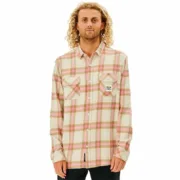 Camisa de Manga Comprida Homem Rip Curl Salt Walter Culture Bege Camisas - nacloset