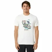 T-shirt Rip Curl Framed Branco Homem Moda | Acessórios - nacloset