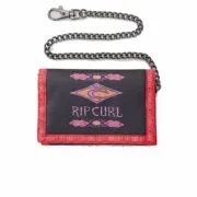 Carteira Homem Rip Curl Diamond Chain Preto Acessórios de Moda - nacloset